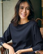 【ドゥクラッセ/DoCLASSE】のストレッチニット・袖ボタンボートネック ネイビー|ID: prp329100004920094 ipo3291000000037244957