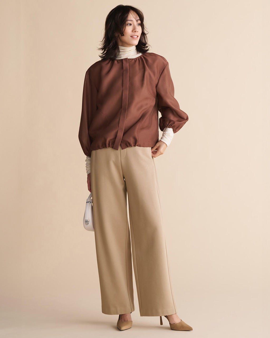 【ドゥクラッセ/DoCLASSE】のプレミアサーモN・セミワイド/64㎝ インテリア・キッズ・メンズ・レディースファッション・服の通販 founy(ファニー) 　ファッション　Fashion　レディースファッション　Fashion for Women　パンツ　Pants & Trousers　秋　Autumn　ストレッチ　Stretch, Stretchy Fabric　タイツ　Tights, Legwear　トレンド　Trend, Trending Now　人気　Popular, Best Seller　ワイド　Wide, Wide Fit　エレガント 上品　Elegant　ビジネス 仕事 通勤　Business / Work / Commuting　キャメル|ID: prp329100004920100 ipo3291000000036912301