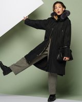 【ドゥクラッセ/DoCLASSE】の光沢グログラン・ファー使いモッズコート 人気、トレンドファッション・服の通販 founy(ファニー) ファッション Fashion レディースファッション Fashion for Women アウター Coat / Outerwear Collection コート・ロングコート・ピーコート Long Coats, Peacoats & More モッズコート・ミリタリー風アウター Mods & Field Coats ダウン Down, Puffer モッズコート Mods Coat, Military Parka |ID:prp329100004920105