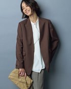 【ドゥクラッセ/DoCLASSE】のトリニティツイル・ノーカラージャケット 人気、トレンドファッション・服の通販 founy(ファニー) ファッション Fashion レディースファッション Fashion for Women アウター Coat / Outerwear Collection レディースジャケット・軽アウター Jackets ノーカラージャケット / シンプル上品コーデ Collarless Jackets オケージョン Occasion Wear サマー Summer, Summer Style ジャケット Jacket, Outerwear ストレッチ Stretch, Stretchy Fabric セットアップ Set-Up, Coordinated Outfit デニム Denim, Jeans Material フォルム Silhouette, Form エレガント 上品 Elegant 入学式 Entrance Ceremony ビジネス 仕事 通勤 Business / Work / Commuting thumbnail ダークブラウン|ID: prp329100004920108 ipo3291000000036912352