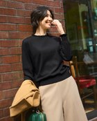 【ドゥクラッセ/DoCLASSE】のウール混ニット・プチフリルセーター 人気、トレンドファッション・服の通販 founy(ファニー) ファッション Fashion レディースファッション Fashion for Women トップス・カットソー Cut & Sew Tops ニット Knit Tops & Sweaters セーター Sweater, Knitwear パール Pearl, Pearl Accent フリル Frill, Ruffle エレガント 上品 Elegant 人気 Popular, Best Seller 畦 Ribbed Knit thumbnail ブラック|ID: prp329100004920116 ipo3291000000036912396