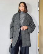 【ドゥクラッセ/DoCLASSE】のメタルボタン・ピーコート グレンチェック|ID: prp329100004920119 ipo3291000000037255392