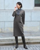 【ドゥクラッセ/DoCLASSE】のストレッチポンチ・コクーンワンピース 人気、トレンドファッション・服の通販 founy(ファニー) ファッション Fashion レディースファッション Fashion for Women ワンピース Dresses カッティング Cutting Detail ストレッチ Stretch, Stretchy Fabric スマート Smart, Elegant thumbnail チャコール|ID: prp329100004920120 ipo3291000000036912416