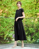 【ドゥクラッセ/DoCLASSE】のUVスラブ・プリーツ切替ワンピース ブラック|ID: prp329100004920125 ipo3291000000037245068