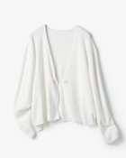 【ドゥクラッセ/DoCLASSE】のドライニット・立体袖カーディガン ホワイト|ID: prp329100004920129 ipo3291000000037101645