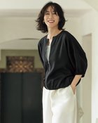 【ドゥクラッセ/DoCLASSE】のシアーツイル・ギャザーブルゾン ブラック|ID: prp329100004920130 ipo3291000000037093742