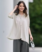 【ドゥクラッセ/DoCLASSE】のUVスラブ・フレアロングブラウス 人気、トレンドファッション・服の通販 founy(ファニー) ファッション Fashion レディースファッション Fashion for Women トップス・カットソー Cut & Sew Tops シャツ・ブラウス・オフィスカジュアル Elegant Blouses & Button-Ups エレガント 上品 Elegant スキッパー Skipper, Open Collar チュニック Tunic, Long Top ドレープ Drape, Draping Fabric 旅行 Travel thumbnail ライトグレー|ID: prp329100004920131 ipo3291000000036912466