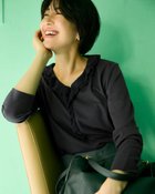 【ドゥクラッセ/DoCLASSE】の超長綿・異素材フリルトップス 人気、トレンドファッション・服の通販 founy(ファニー) ファッション Fashion レディースファッション Fashion for Women トップス・カットソー Cut & Sew Tops シャツ・ブラウス・オフィスカジュアル Elegant Blouses & Button-Ups ロングTシャツ・Tシャツ Longline T-Shirts & Tees カットソー・ベーシックTシャツ Cut-and-Sewn Tops / Stretch Tees & Basics なめらか Smooth, Silky Texture カットソー Cut and Sewn Top シフォン Chiffon, Lightweight Fabric 人気 Popular, Best Seller thumbnail ブラック|ID: prp329100004920132 ipo3291000000036912470