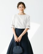 【ドゥクラッセ/DoCLASSE】の強撚ドライニット・袖シアープルオーバー 人気、トレンドファッション・服の通販 founy(ファニー) ファッション Fashion レディースファッション Fashion for Women トップス・カットソー Cut & Sew Tops ニット Knit Tops & Sweaters カジュアルプルオーバー・ニットトップス Pullovers & Knit Tops / Casual Pullovers カットソー Cut and Sewn Top サマー Summer, Summer Style シアー Sheer, See-Through セーター Sweater, Knitwear フォルム Silhouette, Form エレガント 上品 Elegant 人気 Popular, Best Seller 半袖 Short Sleeve, Half Sleeve 夏 Summer thumbnail ホワイト|ID: prp329100004920135 ipo3291000000036912496