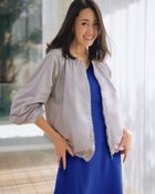 【ドゥクラッセ/DoCLASSE】のギャザーデザイン・タフタブルゾン ライトグレー|ID: prp329100004920138 ipo3291000000037192433