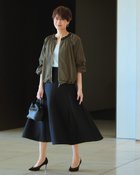 【ドゥクラッセ/DoCLASSE】のビジュートリム・タフタブルゾン カーキ|ID: prp329100004920140 ipo3291000000037056933