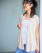 【ドゥクラッセ/DoCLASSE】のUVスラブ・フレンチ袖2WAYジレ ストーン|ID: prp329100004920146 ipo3291000000036912539