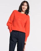 【ドゥクラッセ/DoCLASSE】のモヘア混シャギー・2WAYプルオーバーニット 人気、トレンドファッション・服の通販 founy(ファニー) ファッション Fashion レディースファッション Fashion for Women トップス・カットソー Cut & Sew Tops ニット Knit Tops & Sweaters カジュアルプルオーバー・ニットトップス Pullovers & Knit Tops / Casual Pullovers アンゴラ Angora Knitwear スリーブ Sleeve, Long Sleeve / Short Sleeve セーター Sweater, Knitwear フェミニン Feminine, Girly thumbnail オレンジ|ID: prp329100004920148 ipo3291000000036912546
