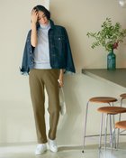 【ドゥクラッセ/DoCLASSE】の楽暖ベロアストレッチ・ストレート72cm カーキベージュ|ID: prp329100004920150 ipo3291000000037101647