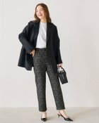 【ドゥクラッセ/DoCLASSE】の楽暖ベロアストレッチ・ストレート72cm ブラックパターン|ID: prp329100004920150 ipo3291000000037101649