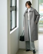 【ドゥクラッセ/DoCLASSE】のライトフォルム・ビッグカラーコート グレー|ID: prp329100004920153 ipo3291000000037255438