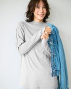 【ドゥクラッセ/DoCLASSE】のコットンガーゼ・ファネルネック/長袖 人気、トレンドファッション・服の通販 founy(ファニー) ファッション Fashion レディースファッション Fashion for Women トップス・カットソー Cut & Sew Tops シャツ・ブラウス・オフィスカジュアル Elegant Blouses & Button-Ups ロングTシャツ・Tシャツ Longline T-Shirts & Tees カットソー・ベーシックTシャツ Cut-and-Sewn Tops / Stretch Tees & Basics カットソー Cut and Sewn Top ショルダー Shoulder, Shoulder Strap スタイリッシュ Stylish, Fashionable ドレープ Drape, Draping Fabric ドロップ Drop Shoulder, Dropped Style モダン Modern, Contemporary 長袖 Long Sleeve, Full Sleeve thumbnail ライトグレー|ID: prp329100004920164 ipo3291000000036912630