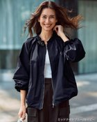 【ドゥクラッセ/DoCLASSE】のフリルスタンドカラー・タフタブルゾン 人気、トレンドファッション・服の通販 founy(ファニー) ファッション Fashion レディースファッション Fashion for Women アウター Coat / Outerwear Collection レディースジャケット・軽アウター Jackets ブルゾンジャケット・スポーティアウター Blouson Jackets シンプル Simple, Minimal ジャケット Jacket, Outerwear スタンド Stand Collar, Upright Stand スリーブ Sleeve, Long Sleeve / Short Sleeve タフタ Taffeta, Structured Fabric ドローコード Drawcord, Drawstring Cord ビジュー Bijou, Jewel-like Accent フェミニン Feminine, Girly フォルム Silhouette, Form フリル Frill, Ruffle ブルゾン Blouson, Bomber Jacket ブローチ Brooch, Pin Brooch 秋 Autumn thumbnail ネイビー|ID: prp329100004920168 ipo3291000000036912649