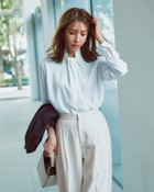 【ドゥクラッセ/DoCLASSE】のストレッチジョーゼット・スタンドボウタイブラウス 人気、トレンドファッション・服の通販 founy(ファニー) ファッション Fashion レディースファッション Fashion for Women トップス・カットソー Cut & Sew Tops シャツ・ブラウス・オフィスカジュアル Elegant Blouses & Button-Ups ジョーゼット Georgette, Semi-Sheer Fabric スタンド Stand Collar, Upright Stand ストレッチ Stretch, Stretchy Fabric リボン Ribbon, Bow ビジネス 仕事 通勤 Business / Work / Commuting thumbnail ホワイト|ID: prp329100004920170 ipo3291000000036912660