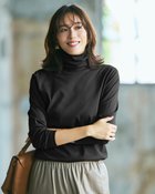 【ドゥクラッセ/DoCLASSE】の超長綿タートルネック/無地 ブラック|ID: prp329100004920188 ipo3291000000036912759