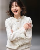 【ドゥクラッセ/DoCLASSE】のツイーディジャカード・異素材コンビジャケット 人気、トレンドファッション・服の通販 founy(ファニー) ファッション Fashion レディースファッション Fashion for Women アウター Coat / Outerwear Collection レディースジャケット・軽アウター Jackets オケージョン Occasion Wear コンビ Combo, Combination Style ジャケット Jacket, Outerwear ストレッチ Stretch, Stretchy Fabric セットアップ Set-Up, Coordinated Outfit セレモニー Ceremony ツイード Twill, Twill Weave デニム Denim, Jeans Material パーティ Party, Party Style フリル Frill, Ruffle フレア Flare, Flared 人気 Popular, Best Seller thumbnail オフホワイト|ID: prp329100004920197 ipo3291000000036912845