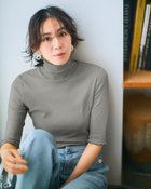 【ドゥクラッセ/DoCLASSE】のコットンガーゼ・メロウハイネック/5分袖 人気、トレンドファッション・服の通販 founy(ファニー) ファッション Fashion レディースファッション Fashion for Women トップス・カットソー Cut & Sew Tops シャツ・ブラウス・オフィスカジュアル Elegant Blouses & Button-Ups ロングTシャツ・Tシャツ Longline T-Shirts & Tees カットソー・ベーシックTシャツ Cut-and-Sewn Tops / Stretch Tees & Basics カットソー Cut and Sewn Top 人気 Popular, Best Seller 夏 Summer thumbnail グレー|ID: prp329100004920218 ipo3291000000036912969