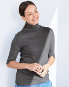 【ドゥクラッセ/DoCLASSE】のコットンガーゼ・メロウハイネック/5分袖 人気、トレンドファッション・服の通販 founy(ファニー) ファッション Fashion レディースファッション Fashion for Women トップス・カットソー Cut & Sew Tops シャツ・ブラウス・オフィスカジュアル Elegant Blouses & Button-Ups ロングTシャツ・Tシャツ Longline T-Shirts & Tees カットソー・ベーシックTシャツ Cut-and-Sewn Tops / Stretch Tees & Basics カットソー Cut and Sewn Top 人気 Popular, Best Seller 夏 Summer thumbnail チャコール|ID: prp329100004920218 ipo3291000000036912988