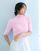 【ドゥクラッセ/DoCLASSE】のコットンガーゼ・メロウハイネック/5分袖 人気、トレンドファッション・服の通販 founy(ファニー) ファッション Fashion レディースファッション Fashion for Women トップス・カットソー Cut & Sew Tops シャツ・ブラウス・オフィスカジュアル Elegant Blouses & Button-Ups ロングTシャツ・Tシャツ Longline T-Shirts & Tees カットソー・ベーシックTシャツ Cut-and-Sewn Tops / Stretch Tees & Basics カットソー Cut and Sewn Top 人気 Popular, Best Seller 夏 Summer thumbnail ピンク|ID: prp329100004920218 ipo3291000000036912990