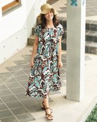 【ドゥクラッセ/DoCLASSE】のUVスラブ・ギャザーワンピース柄/普通丈105㎝ 人気、トレンドファッション・服の通販 founy(ファニー) ファッション Fashion レディースファッション Fashion for Women ワンピース Dresses エレガント 上品 Elegant カットソー Cut and Sewn Top ギャザー Gathered, Ruffled 人気 Popular, Best Seller フレンチ French, French Style 無地 Plain, Solid Color 夏 Summer 旅行 Travel ビジネス 仕事 通勤 Business / Work / Commuting thumbnail サマーブラウン|ID: prp329100004920227 ipo3291000000036913047