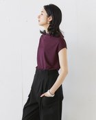 【ドゥクラッセ/DoCLASSE】のUVスラブ・ファネルネックトップス ダークパープル|ID: prp329100004920229 ipo3291000000037245244