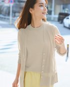 【ドゥクラッセ/DoCLASSE】のリネン混・シアーアンサンブルニット ライトグレー|ID: prp329100004920244 ipo3291000000037255540
