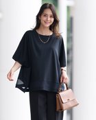 【ドゥクラッセ/DoCLASSE】のスーピマT・メッシュデザイン ミッドナイトブルー|ID: prp329100004920250 ipo3291000000037023612