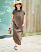 【ドゥクラッセ/DoCLASSE】のコットンポンチ・アシメタックワンピース ブラウン|ID: prp329100004920257 ipo3291000000037101681