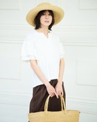 【ドゥクラッセ/DoCLASSE】のカノコレーヨン・フレア二重袖トップス オフホワイト|ID: prp329100004920264 ipo3291000000037255550