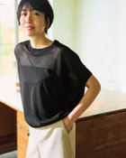 【ドゥクラッセ/DoCLASSE】のドライタッチ・ダブルシアーニット 人気、トレンドファッション・服の通販 founy(ファニー) ファッション Fashion レディースファッション Fashion for Women トップス・カットソー Cut & Sew Tops ニット Knit Tops & Sweaters インナー Innerwear シアー Sheer, See-Through セーター Sweater, Knitwear 夏 Summer thumbnail ブラック|ID: prp329100004920279 ipo3291000000036913400