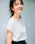 【ドゥクラッセ/DoCLASSE】のレースフレンチ袖/スーピマ・ドゥクラッセTシャツ ホワイト|ID: prp329100004920281 ipo3291000000037097805