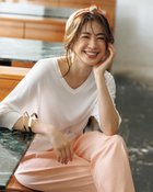 【ドゥクラッセ/DoCLASSE】のUVドライタッチニット・Vネックトップス 人気、トレンドファッション・服の通販 founy(ファニー) ファッション Fashion レディースファッション Fashion for Women トップス・カットソー Cut & Sew Tops ニット Knit Tops & Sweaters Vネックトップス V-Neck Tops / V-Cut Neckline Shirts セーター Sweater, Knitwear フェイス Face, Facial Design thumbnail ホワイト|ID: prp329100004920305 ipo3291000000036913577