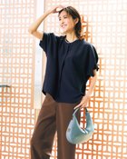 【ドゥクラッセ/DoCLASSE】のビューティフォルム・ボリューム袖ブラウス ネイビー|ID: prp329100004920312 ipo3291000000037245268