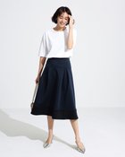 【ドゥクラッセ/DoCLASSE】のドゥクラッセTシャツ&times;ダブル編みジャージー・セットアップ 人気、トレンドファッション・服の通販 founy(ファニー) ファッション Fashion レディースファッション Fashion for Women ワンピース Dresses エレガント 上品 Elegant シンプル Simple, Minimal ストレッチ Stretch, Stretchy Fabric セットアップ Set-Up, Coordinated Outfit ダブル Double, Double-Breasted フォルム Silhouette, Form フロント Front, Front Design ボトム Bottoms, Lower Wear 無地 Plain, Solid Color thumbnail ホワイト・パターン|ID: prp329100004920318 ipo3291000000036913714