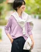 【ドゥクラッセ/DoCLASSE】のシルクフィール・ボートネックニット ラベンダー|ID: prp329100004920323 ipo3291000000037255683