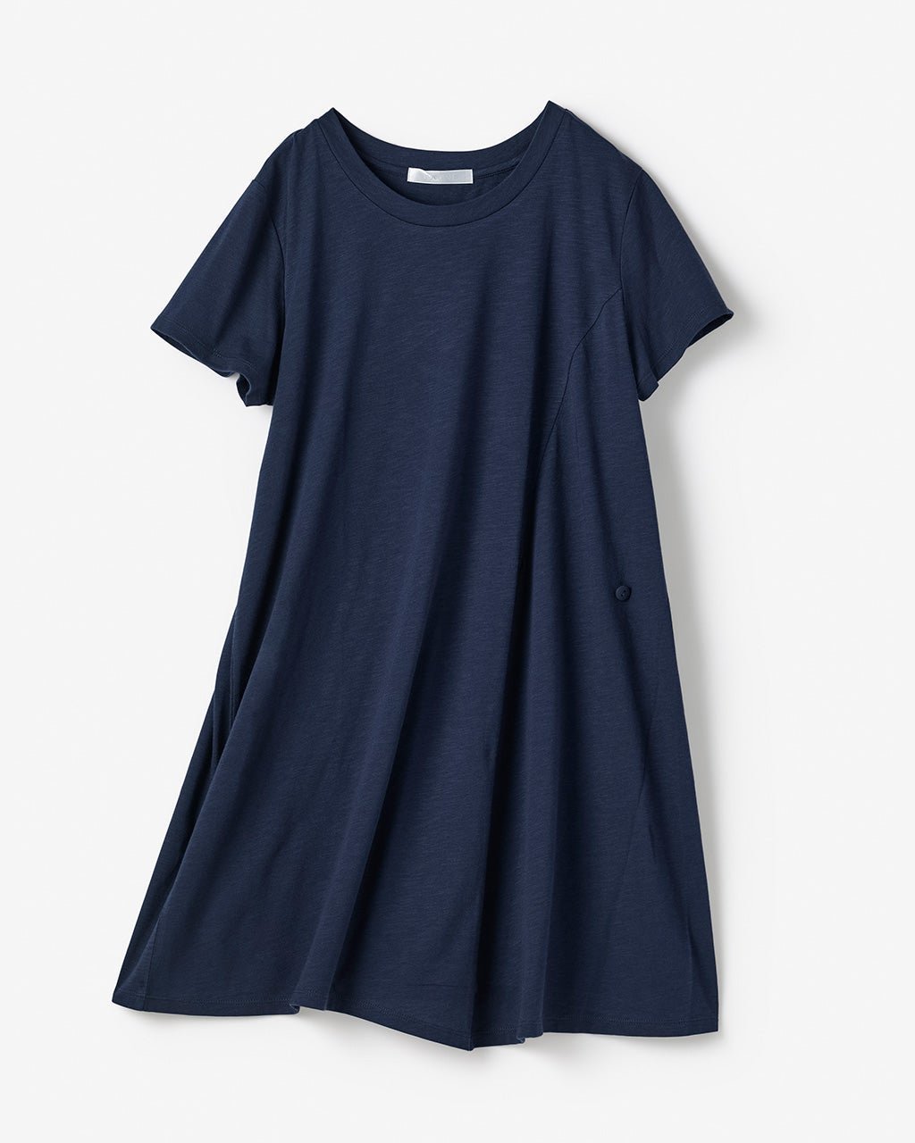 【ドゥクラッセ/DoCLASSE】の綿スラブ・アシメフレアチュニック インテリア・キッズ・メンズ・レディースファッション・服の通販 founy(ファニー) 　ファッション　Fashion　レディースファッション　Fashion for Women　トップス・カットソー　Cut & Sew Tops　アシンメトリー　Asymmetrical Style　カットソー　Cut and Sewn Top　シンプル　Simple, Minimal　チュニック　Tunic, Long Top　フィット　Fit, Slim Fit　フレア　Flare, Flared　プリント　Print, Printed Pattern　ボトム　Bottoms, Lower Wear　人気　Popular, Best Seller　夏　Summer　ミッドナイトブルー|ID: prp329100004920325 ipo3291000000036913779