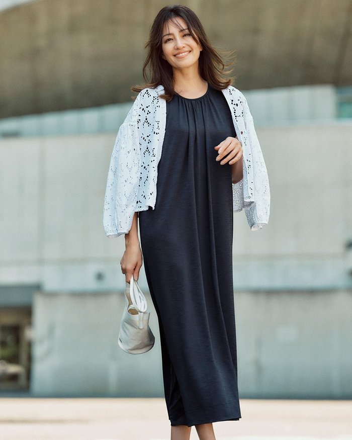 【ドゥクラッセ/DoCLASSE】のUVスラブ・ギャザーワンピース無地/普通丈105㎝ インテリア・キッズ・メンズ・レディースファッション・服の通販 founy(ファニー) https://founy.com/ ファッション Fashion レディースファッション Fashion for Women ワンピース Dresses エレガント 上品 Elegant カットソー Cut and Sewn Top ギャザー Gathered, Ruffled 人気 Popular, Best Seller フレンチ French, French Style プリント Print, Printed Pattern 無地 Plain, Solid Color リゾート Resort, Vacation Style 夏 Summer 旅行 Travel ビジネス 仕事 通勤 Business / Work / Commuting |ID: prp329100004920329 ipo3291000000037101717