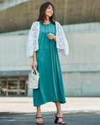 【ドゥクラッセ/DoCLASSE】のUVスラブ・ギャザーワンピース無地/普通丈105㎝ ティール|ID: prp329100004920329 ipo3291000000037101722