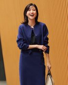 【ドゥクラッセ/DoCLASSE】の構築ニット・ボレロカーディガン ネイビー|ID: prp329100004920331 ipo3291000000037255703