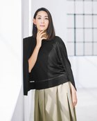 【ドゥクラッセ/DoCLASSE】のラメニット・シアーラインアンサンブル 人気、トレンドファッション・服の通販 founy(ファニー) ファッション Fashion レディースファッション Fashion for Women トップス・カットソー Cut & Sew Tops ニット Knit Tops & Sweaters カーディガン・羽織り Layered Style Cardigans アンサンブルニット Knit Ensembles & Twin Sets アンサンブル Ensemble Set カーディガン Cardigan, Knitwear シンプル Simple, Minimal エレガント 上品 Elegant 半袖 Short Sleeve, Half Sleeve thumbnail ブラック|ID: prp329100004920347 ipo3291000000037023681