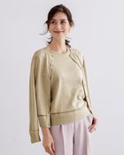 【ドゥクラッセ/DoCLASSE】のラメニット・シアーラインアンサンブル 人気、トレンドファッション・服の通販 founy(ファニー) ファッション Fashion レディースファッション Fashion for Women トップス・カットソー Cut & Sew Tops ニット Knit Tops & Sweaters カーディガン・羽織り Layered Style Cardigans アンサンブルニット Knit Ensembles & Twin Sets アンサンブル Ensemble Set カーディガン Cardigan, Knitwear シンプル Simple, Minimal エレガント 上品 Elegant 半袖 Short Sleeve, Half Sleeve thumbnail シャンパン|ID: prp329100004920347 ipo3291000000037023682