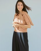 【ドゥクラッセ/DoCLASSE】のラメニット・シアーラインアンサンブル ピンクベージュ|ID: prp329100004920347 ipo3291000000037236792