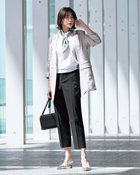 【ドゥクラッセ/DoCLASSE】のリネン混クールタッチ・サブリナパンツ/61cm ブラック|ID: prp329100004920358 ipo3291000000037245382