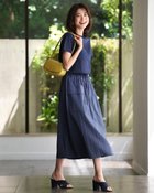 【ドゥクラッセ/DoCLASSE】の異素材コンビ・カーゴワンピース 人気、トレンドファッション・服の通販 founy(ファニー) ファッション Fashion レディースファッション Fashion for Women ワンピース Dresses 人気 Popular, Best Seller thumbnail ブルー|ID: prp329100004920360 ipo3291000000036913967