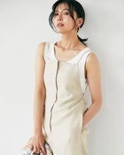 【ドゥクラッセ/DoCLASSE】のラメリネン・サロペットパンツ ベージュ|ID: prp329100004920367 ipo3291000000037139960